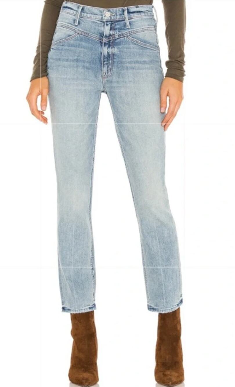 Mother The Dazzler Toke Front Ankle Wild Calling Womens Denim Jeans Size 30
